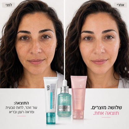 שגרת PDRN קוריאנית לעור מוצק, חלק וזוהר יותר - בלי מחטים ובלי תור לקליניקה