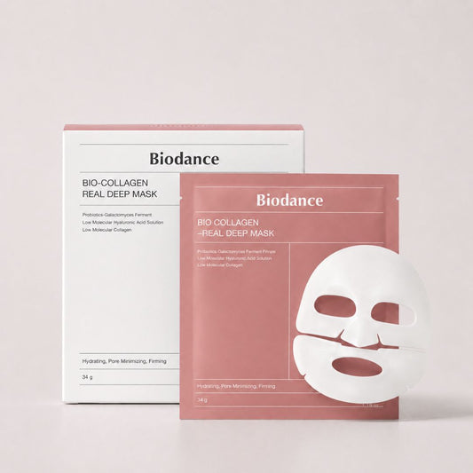 מסכת קולגן Biodance לעור מוצק, חלק וזוהר יותר - מארז 4 יחידות