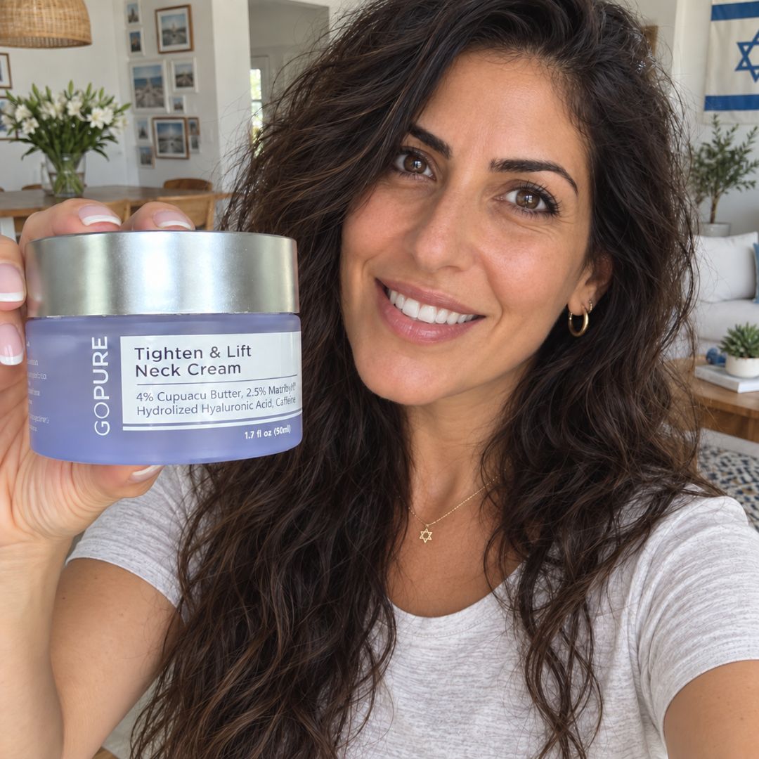 קרם לצוואר רפוי וקמטוטים - למראה מתוח, מוצק וצעיר יותר