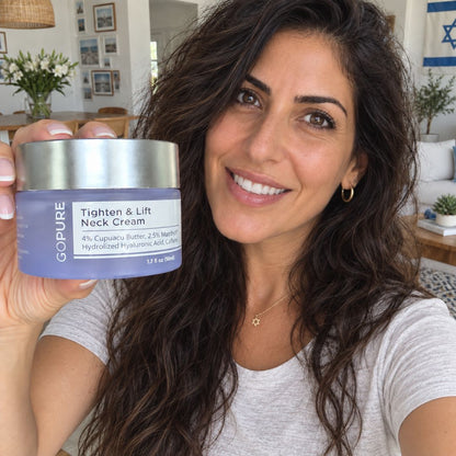 קרם לצוואר רפוי וקמטוטים - למראה מתוח, מוצק וצעיר יותר